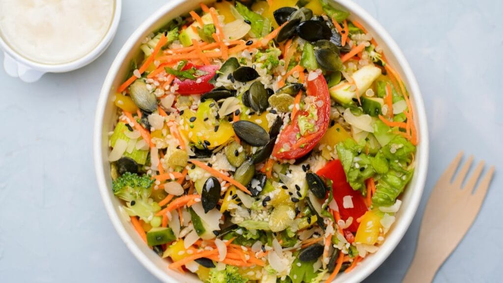 Lunch Delight: Quinoa and Vegetable Salad