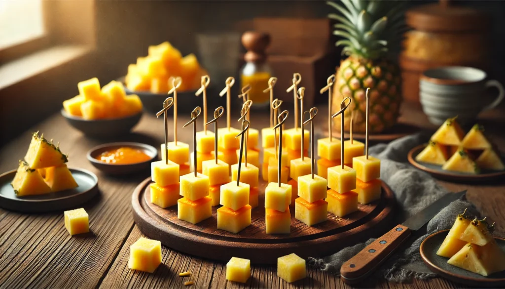 Cheese and Pineapple Bites