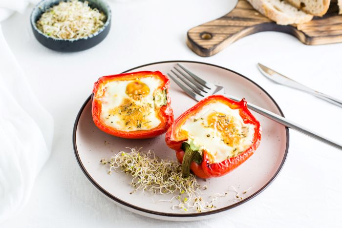 Bell Pepper and Cheese Egg Cups